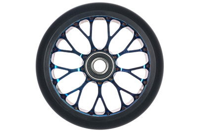 Roue Black Pearl Venom V2 125 12 STD Simple Bleu Chrome