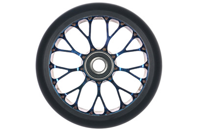 Roue Black Pearl Venom V2 125 12 STD Double Bleu Chrome