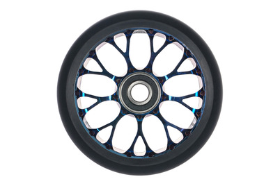 Roue Black Pearl Venom V2 115 12 STD Simple Bleu Chrome