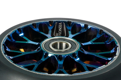 Roue Black Pearl Venom V2 115 12 STD Simple Bleu Chrome